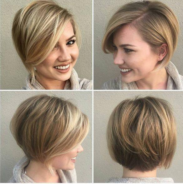 Yuvarlak yüz bob modeli